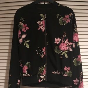 Reversible Floral Bomber Jacket